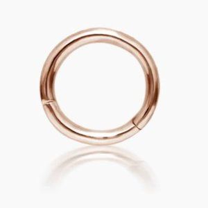 Maria Tash Rose Gold Plain Hoop Earring Clicker 6.5mm